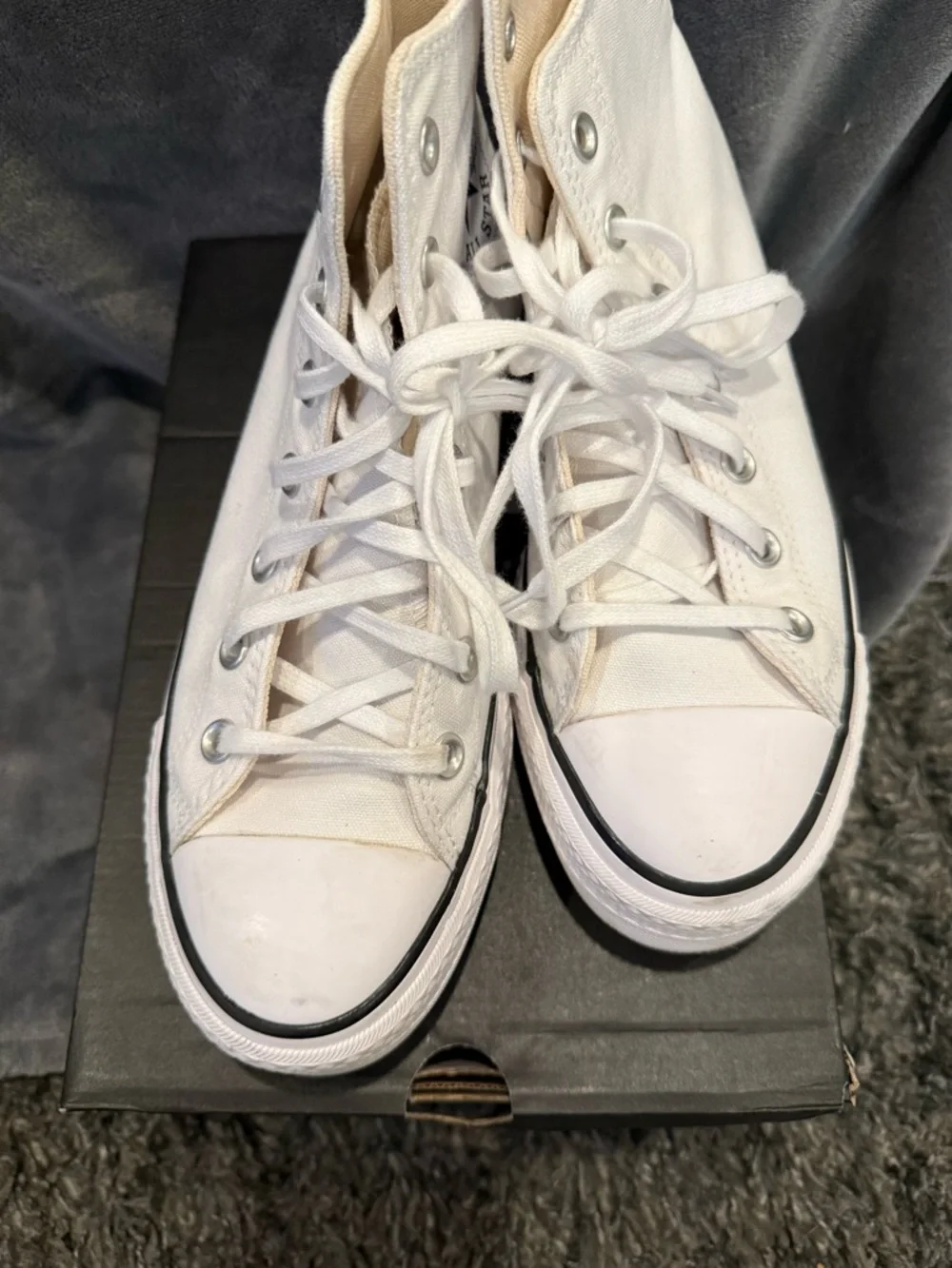 Converse high top platform‎ EUC size 8